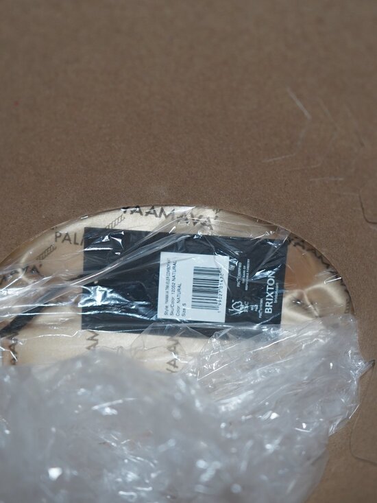 NWT BRIXTON TRAVLER COWBOY STRAW HAT Sz S/7 Natural main image 10